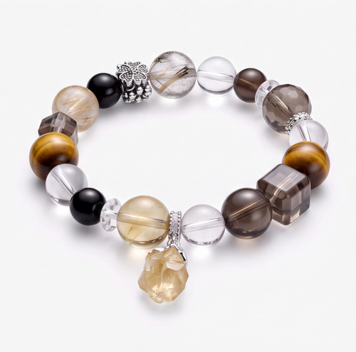 Citrine crystal bracelet jewelry for pet lovers