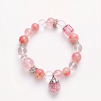 Rose Quartz Bracelet & Pet Collar Set | Embrace Crystal Jewelry Collection