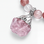 Rose Quartz Bracelet & Pet Collar Set | Embrace Crystal Jewelry Collection